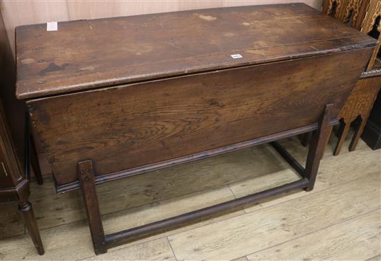 An elm dough bin, H.126cm